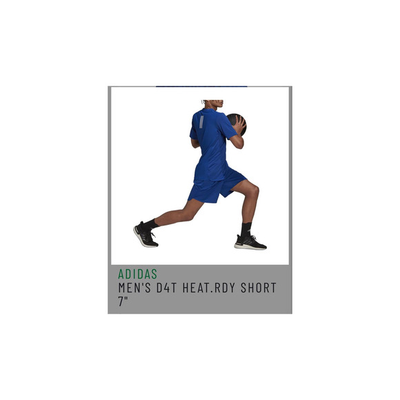 New ADIDAS MEN'S D4T HEAT.RDY SHORT 7" size 2XL5 Blue - Picture 1 of 8